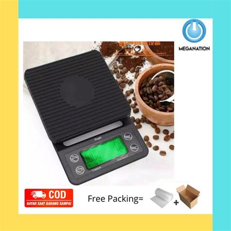 Jual Timbangan Kopi Digital Max Kg G Timer V Drip Coffee Scale