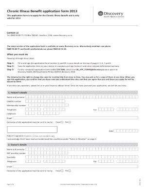 Discovery Chronic Forms Fill And Sign Printable Template Online