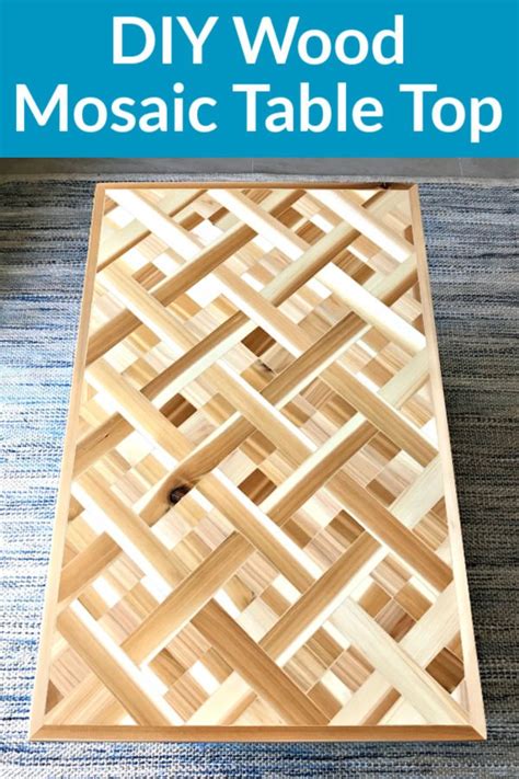 Beautiful DIY Wood Mosaic Table Top Design: Steps and Video - Abbotts ...