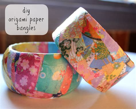 {diy} Tuesday Origami Paper Bangles Tasha Chawner