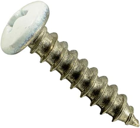 Amazon Hard To Find Fastener White Phillips Pan Sheet Metal Screws