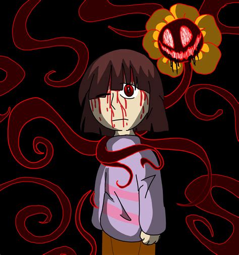 Zombietale Frisk And Flowey By N0amart On Deviantart