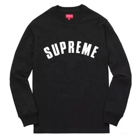 Supreme Sサイズ Supreme Arc Logo Ls Top ロンt ブラック 黒の通販 By ピノs Shop｜シュプリームならラクマ