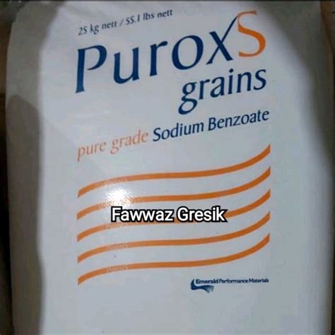 Jual Purox Sodium Benzoat Pengawet Makanan Purox Grains Pure Grade