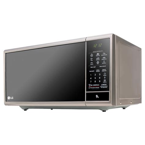 Micro Ondas Espelhado Lg Ms Lr Litros Prata Espe Multisom