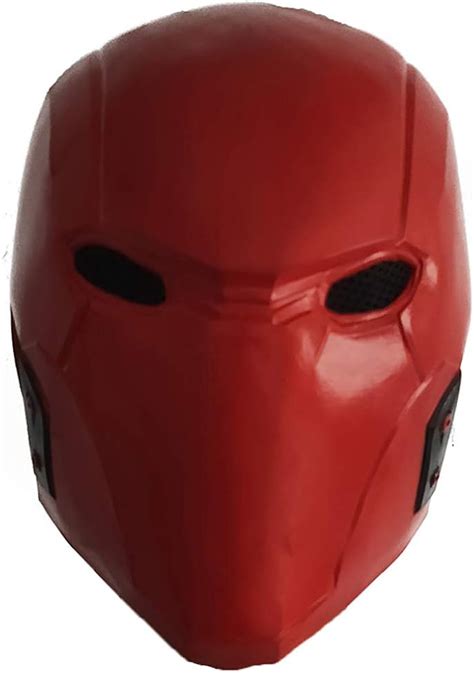 LePyCos Red Hood Helmet Latex Mask DC Batman: Under The Red Hood Superhero Cosplay Accessory ...