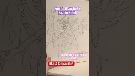 How To Draw Husk From Hazbin Hotel Art Drawing Hazbinhotel Shorts Youtube