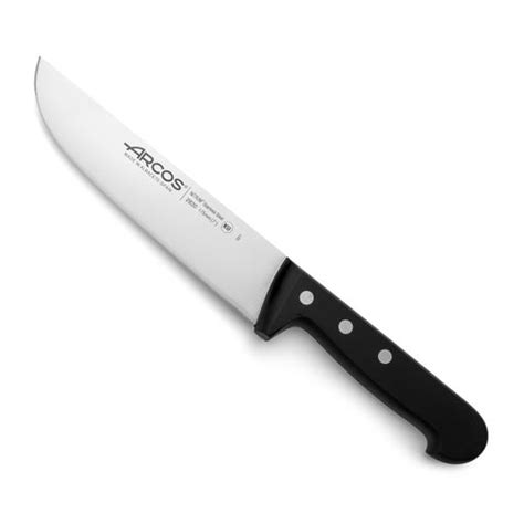 Cuchillo Carnicero Acero Inoxidable Arcos Universal 175 Mm Color Negro