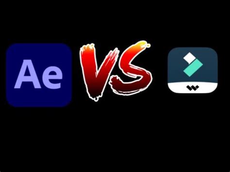 After Effects Vs Wondershare Filmora Editing Challenge Youtube