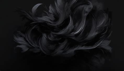 Premium AI Image | black feather HD 8K wallpaper Stock Photographic Image