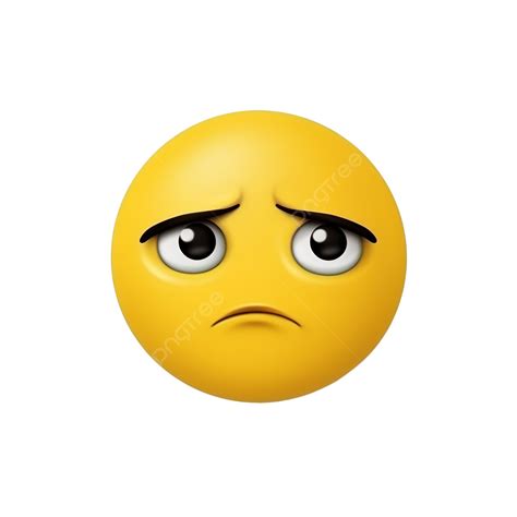 Cara Amarilla Emoji Y Emoción Con Expresión Facial Triste Y Decepcionada Png Icono Emoticonos