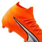 Puma Ultra Pro Fg Ag Supercharge Oransje Hvit Bl Barn