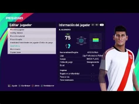 Face Rodrigo Aliendro River Plate Efootball Pes Youtube