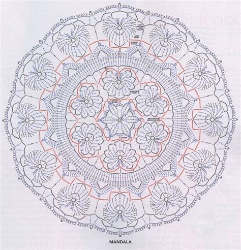 Crochet Mandala Diagram Free Pattern 370