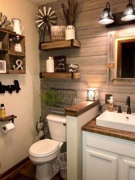 Perfect Rustic Farmhouse Bathroom Design Ideas 45 RusticDecorFarmhouse