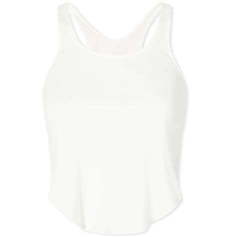 Rick Owens Drkshdw Basic Cropped Tank Vest Milk End Us