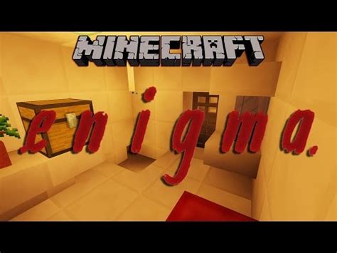 Minecraft Enigma Map Puzzle Enigme YouTube