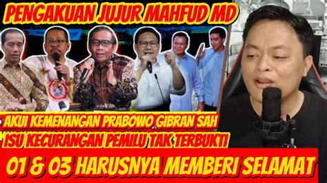 Semua Geger Terkejut Mahfud Md Jujur Soal Ini Hasil Pemilu Tidak Akan