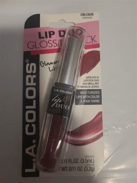 L A Colors Lipstick Lip Gloss Duo Charmed Nip Ebay