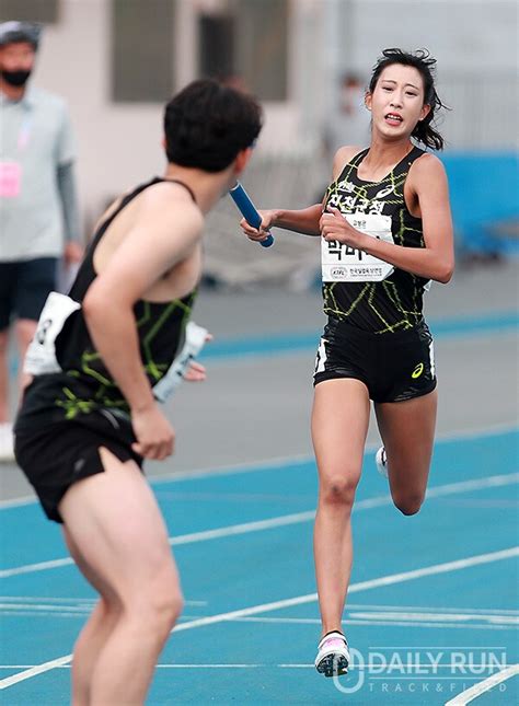 스포키 진천군청 박미나 1600m 혼성계주 1주자로 우승 이끌어 고성 실업육상 리뷰