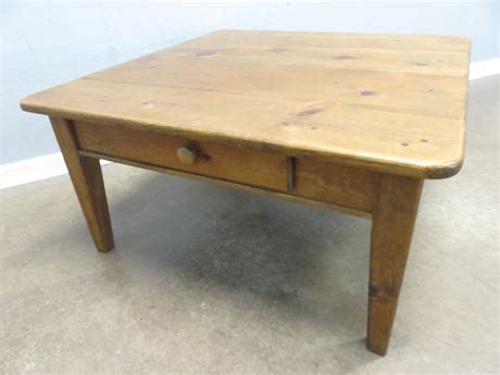 Transitional Design Online Auctions Knotty Pine Coffee Table