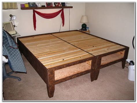 King Size Platform Bed With Drawers Underneath | Home Design Ideas