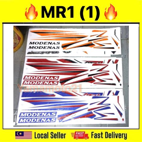 Stiker Sticker Body Stripe Cover Set Modenas Mr Kriss Mr Mr