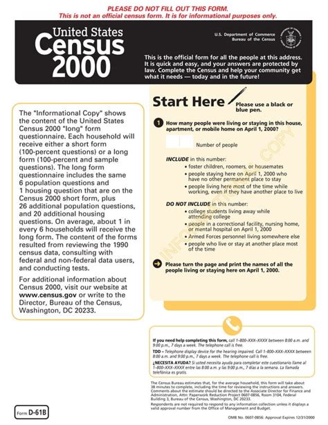 US Census 2000 Long Form PDF