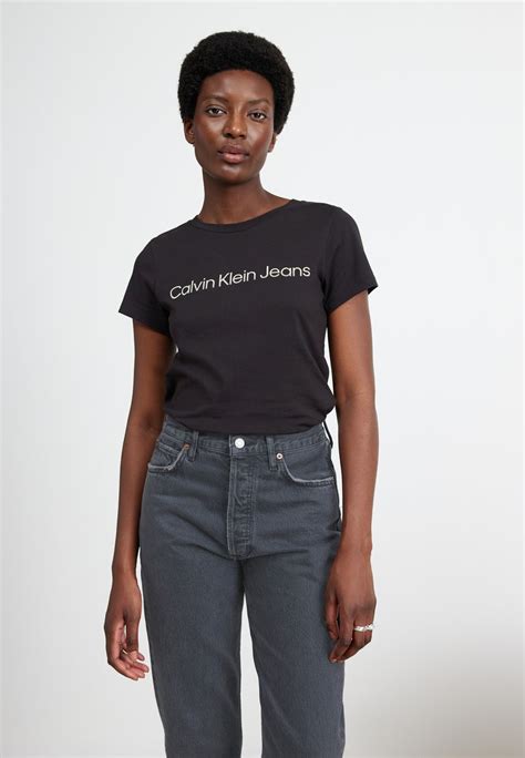 Calvin Klein Jeans Core Instit Logo Slim Fit Tee T Shirt Print