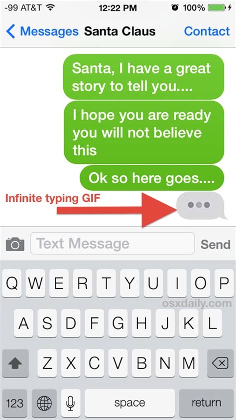 A Very Dumb Yet Amusing iMessage Prank: Infinite Typing Indicator GIF