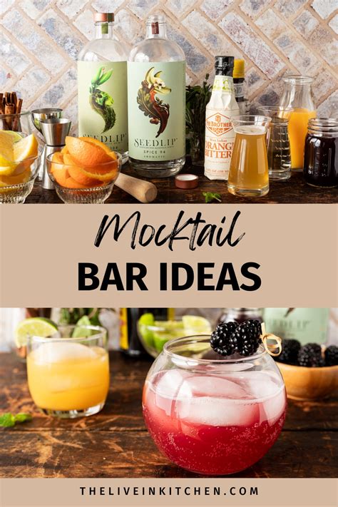 Mocktail Bar Ideas - The Live-In Kitchen