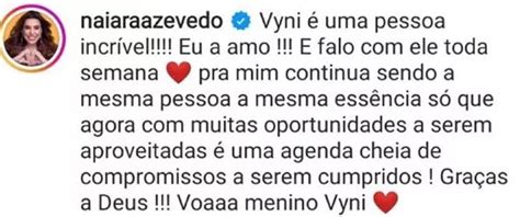 Cenapop Naiara Azevedo Defende Ex Bbb Ap S Pol Mica Ele Incr Vel