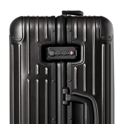 Original Cabin Plus Aluminum Suitcase Black RIMOWA