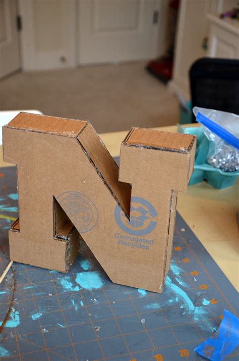 Diy Large Cardboard Letters Part 1 Artofit