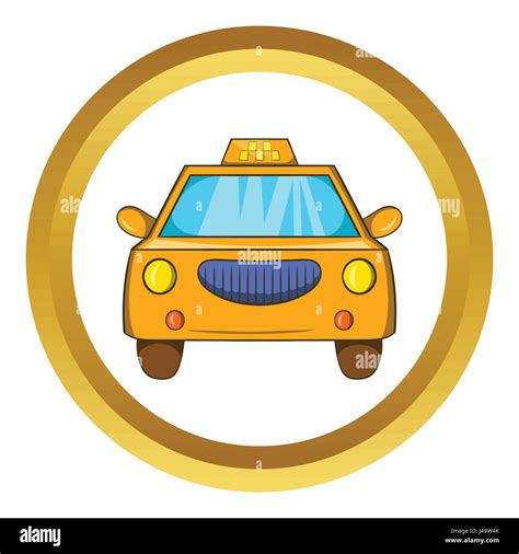 Taxi Car Vector Icon Stock Vector Image And Art Alamy