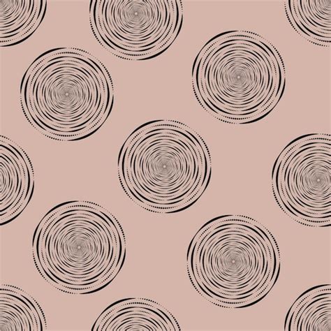 Premium Vector | Seamless pattern of geometric abstract round shape