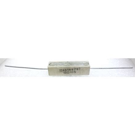 Rsq Cement Wirewound Resistor Ohm Watt Axial Lead Mfr Trw