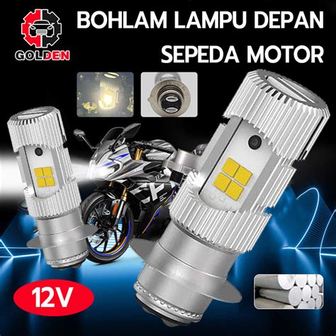 Lampu Depan Motor Led Sisi Arus Wajib Dc K Kaki Uemxi