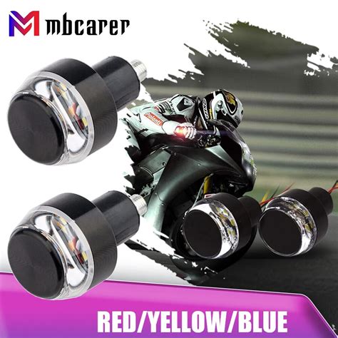 Cnc Turn Signals Motorcycle Led Handle Bar End Blinker For Mm