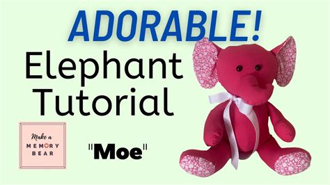 Moe The Memory Elephant Quick And Adorable Pattern And Tutorial Youtube