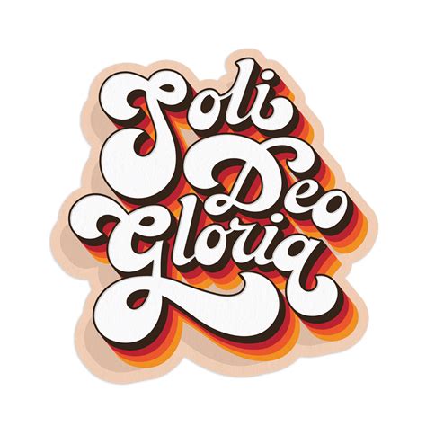 Soli Deo Gloria Retro Sticker | Missional Wear