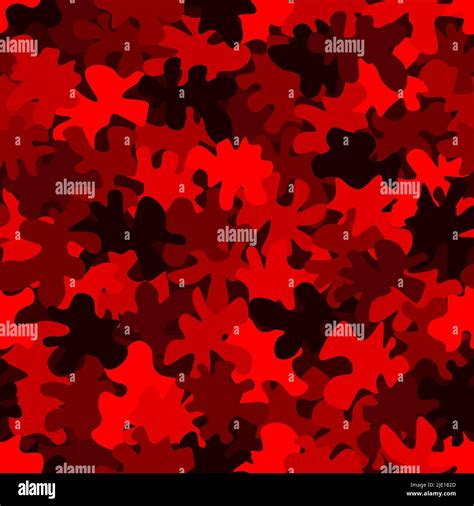 Seamless Digital Ruby Red Camo Texture For Army Or Hunting Textile