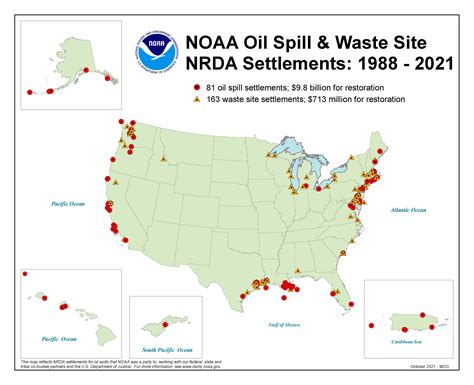 Map of the Month: NOAA Oil Spill and Waste Sites | response.restoration ...