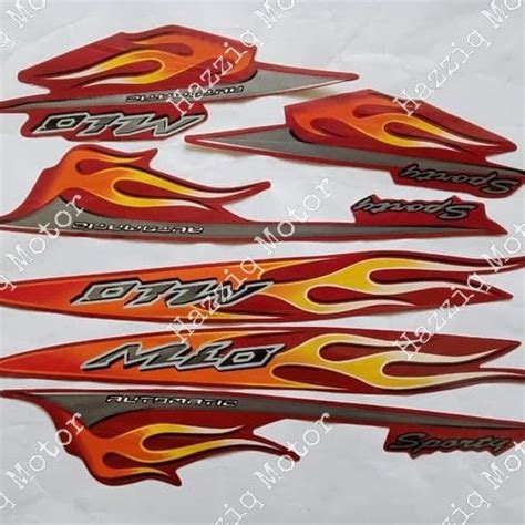 Jual Stiker Striping Yamaha Mio Sporty 2006 Merah Shopee Indonesia