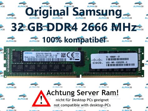 32GB Rdimm ECC Reg DDR4 2666 Supermicro 2029U E1CRT Servidor RAM EBay