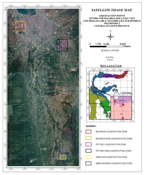 Locations of Research Studies for the Liquefaction and Non-Liquefaction ...