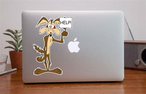 Wile E Coyote HELP Logo Sticker / Vinyl Decal / 10 Sizes Free Shipping ...