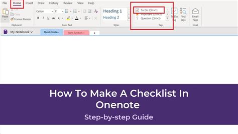 How To Make A Checklist In Onenote (Quick Guide) - PresentationSkills.me