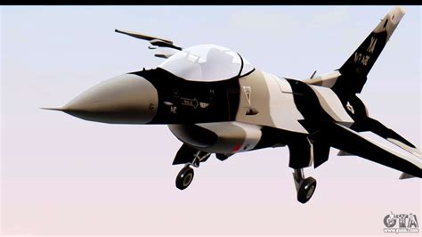 F-16 Aggressor Squadron Alaska Black Camo for GTA San Andreas