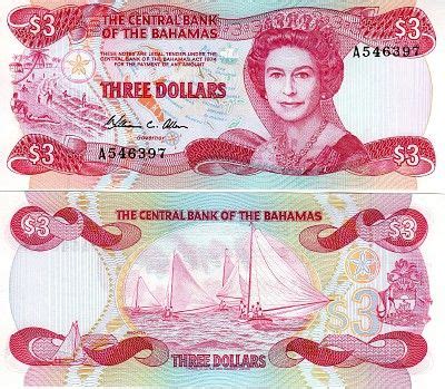 Scwpm P A Tbb B A Dollars Bahamian Banknote Uncirculated Unc